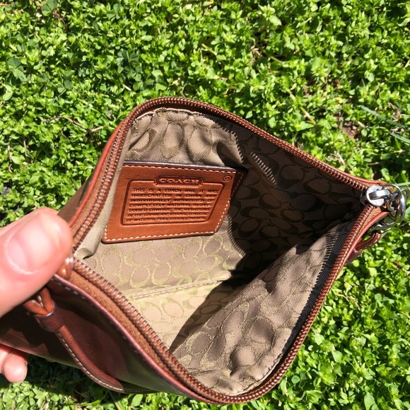 Cognac Coach Wristlet - Picture 5 of 5